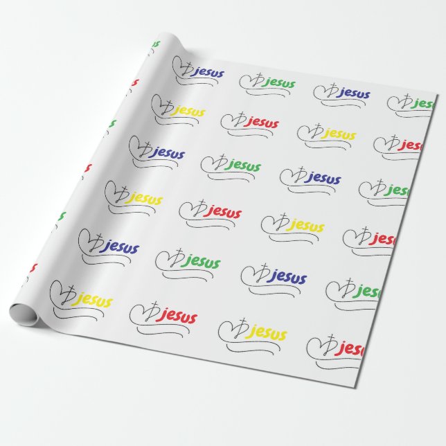 Lebendige Jesus-Liebe Christliche Geschenkpapier (Ungerollt)
