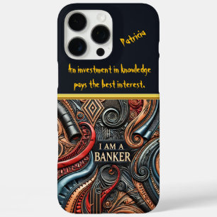 Lebendige Kunst der Bankidentität iPhone 16 Pro Max Hülle