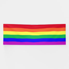 Lebendige Lebhafte Farben LGBTQ Klassische Regenbo Banner