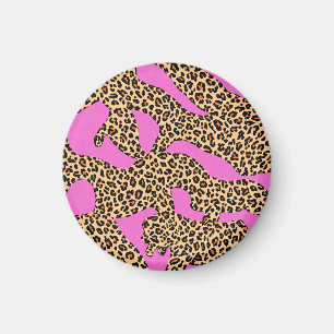Lebendige Leopard-Silhouette-Kunst Magnet