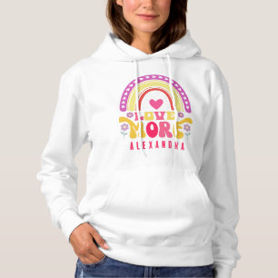 Lebendige Liebe für mehr individuelle Name Hoodie
