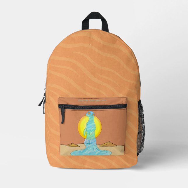 Lebendige Mirage Bedruckter Rucksack (Vorderseite)