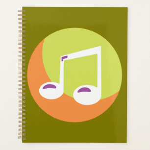 Lebendige Musikalische Doppelachtelnote Planer