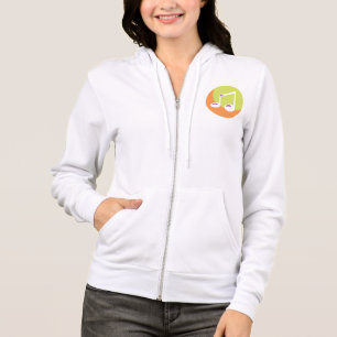 Lebendige Musiknote Doppelte Achtel Hoodie
