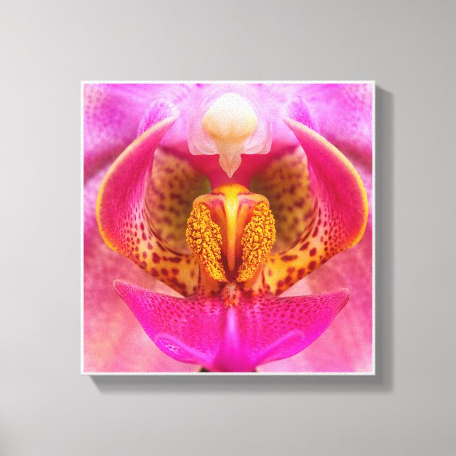 Lebendige Orchidee Leinwanddruck (Vorderseite)