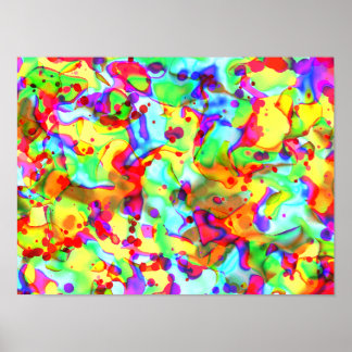 Lebendige Palette: Lebendige Kontraste Abstrakter Poster