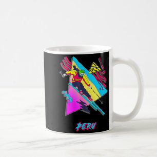 Lebendige peruanische Ski-Abenteuer-Grafik peruani Kaffeetasse