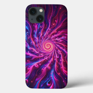 Lebendige pinke und violette Energiespirale Handyh Case-Mate iPhone Hülle