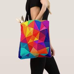 Lebendige prismatische Chaos-Energie-Kunst Tasche