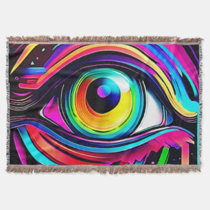 Lebendige psychedelische Augen-Kunst Decke