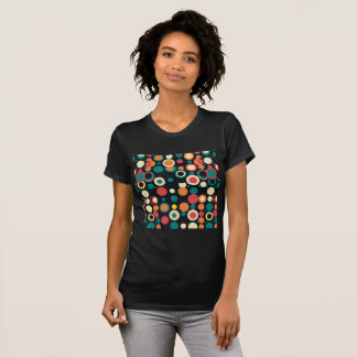 Lebendige Punkte Farbige Kreislandschaft T-Shirt