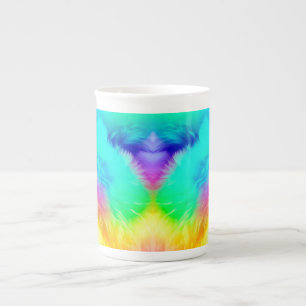Lebendige Regenbogen Fluffige Felltextur-75201 Prozellantasse