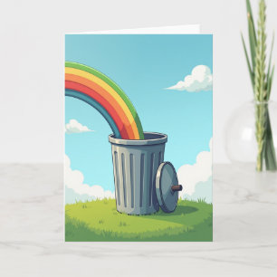 Lebendige Regenbogen-Geburtstagskarte Karte
