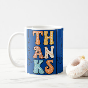 Lebendige Retro-''DANKE''-Tasse   Spielerei mit Pu Kaffeetasse