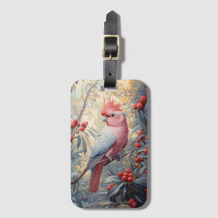 Lebendige Rosa Galah Cockatoo Gepäckanhänger