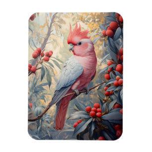 Lebendige Rosa Galah Cockatoo Magnet