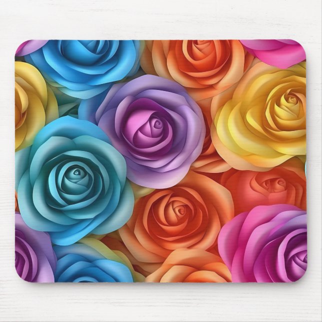 Lebendige Rosen  Mousepad (Vorne)