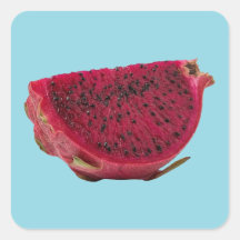 Lebendige rote Drachenfrucht-Wedge-Illustration