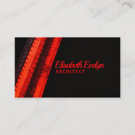 Lebendige rote Spuren auf dunkler Leinwand Visitenkarte