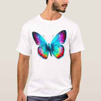 Lebendige Schmetterlingskunst T-Shirt