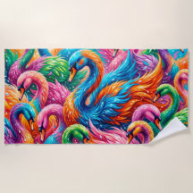 Lebendige Schwan-Traumlandschaft – Psychedelischer