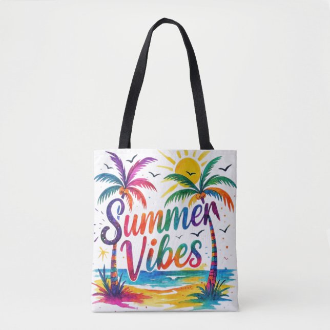 Lebendige Sommerstimmung Tasche (Vorderseite)