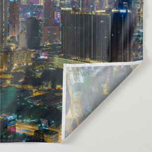 Lebendige Stadtlandschaftsfotografie Wandteppich