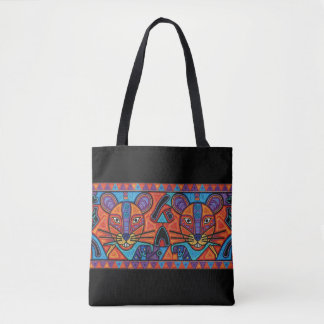 Lebendige Stammesgeist-Katzen-Tragetasche – Huicho Tasche