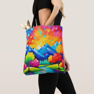 Lebendige Talvision Malerei Tasche