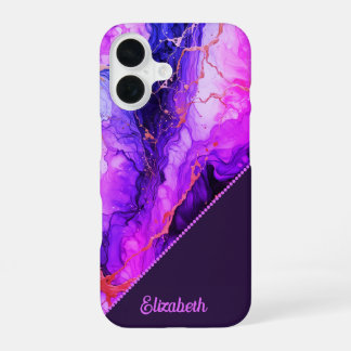 Lebendige Tintenfusion iPhone 16 Hülle