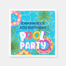 Lebendige Tropical Pool Party personalisierte Gebu