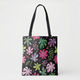 Lebendige Tropische Aquarell-Blatt-Tragetasche Tasche