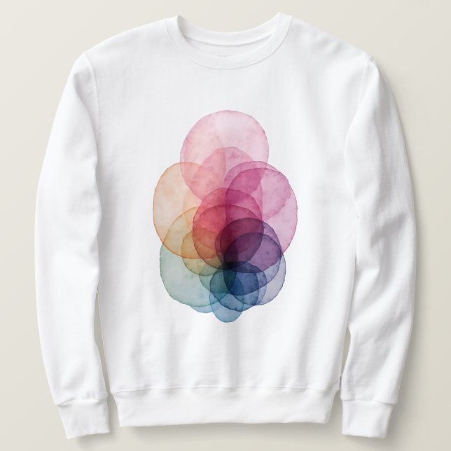 Lebendige Überlappung V01 Sweatshirt (Design vorne)