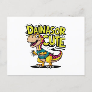 Lebendige und whimsische Vektorillustration eines Postkarte