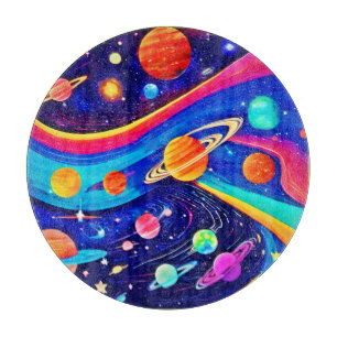 Lebendige Universumskunst Schneidebrett