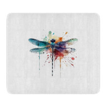 Lebendige Wasserfarbendragonfly