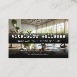 Lebendige Wellness-Geschäftskarte Energie für Ihre Visitenkarte