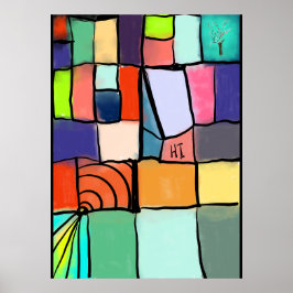 Lebendige Whimsy Poster