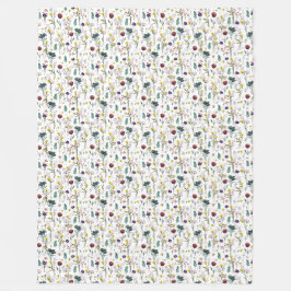 Lebendige Wildblumen-Fleece-Decke Fleecedecke