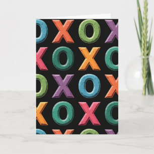 Lebendige Xo-Musterkarte Karte