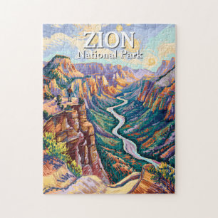 Lebendige Zion National Park Canyon Fluss Wanderun