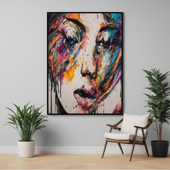 Lebendiger Abstrakter Expressionismus – Verliebte  Poster (Von Creator hochgeladen)