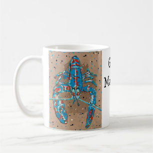 Lebendiger Abstrakter Hummer Becher Kaffeetasse