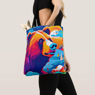 Lebendiger Bär, Mondlicht Szene Tasche