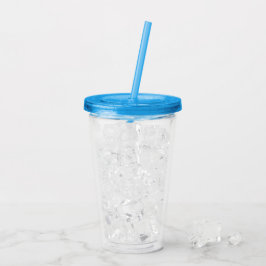 Lebendiger blauer 0,5 l Acryl-Trinkbecher Acryltrinkbecher