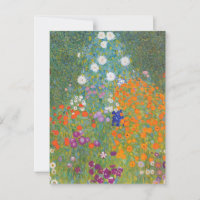 Lebendiger Blumengarten - Gustav Klimt