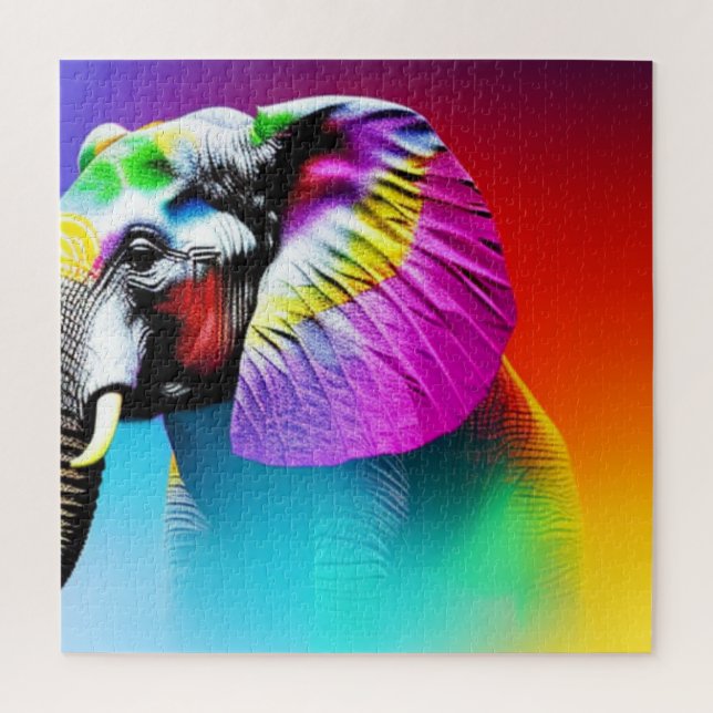 Lebendiger Elefant (Vertikal)