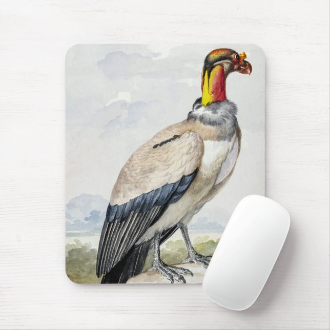 Lebendiger exotischer Königsgeier-Wandschmuck Mousepad (Mit Mouse)