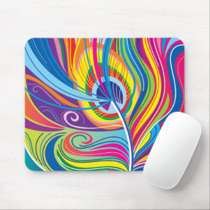 Lebendiger Federwind Mousepad