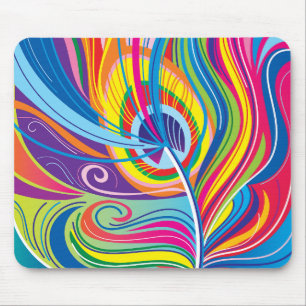 Lebendiger Federwind Mousepad